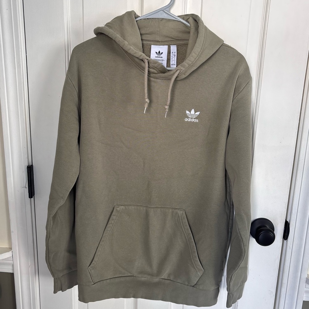 Adidas Olive Hoodie - Small-  Like New